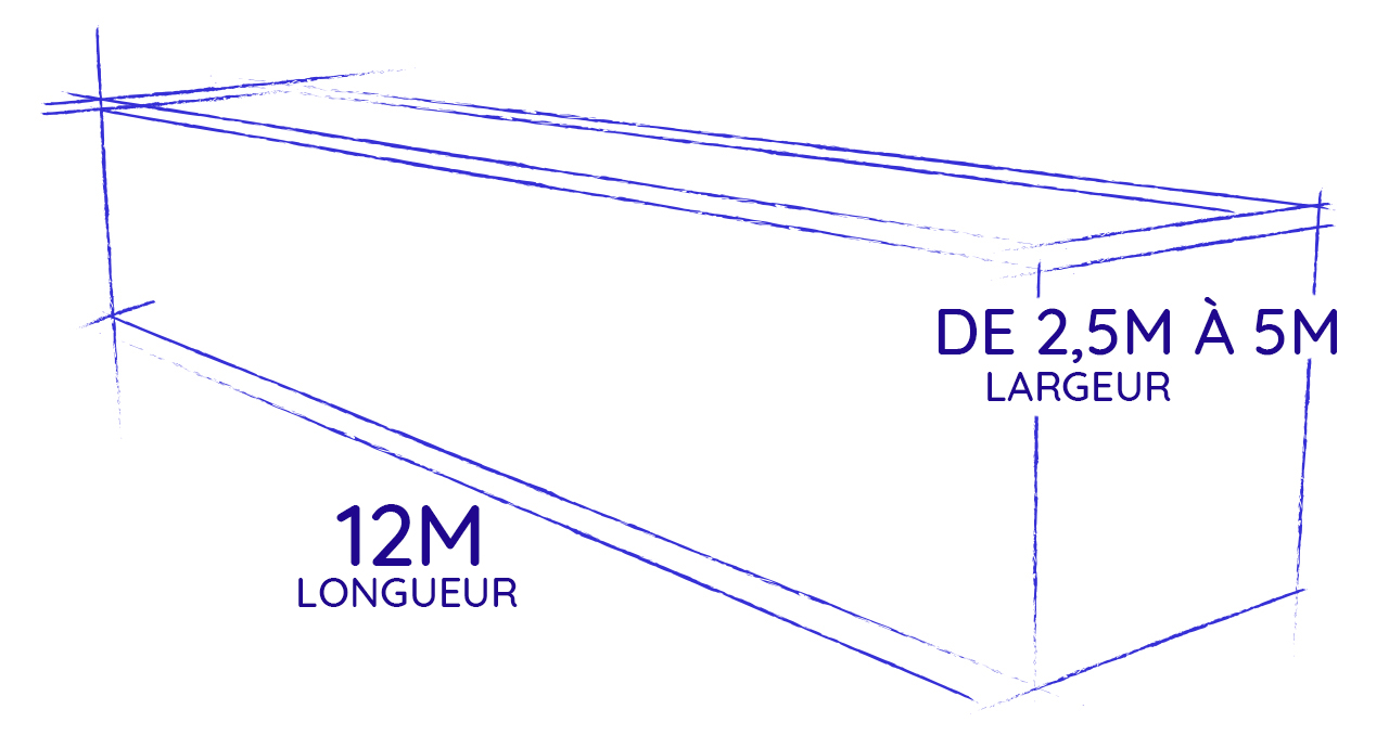 piscine container 12 mètres