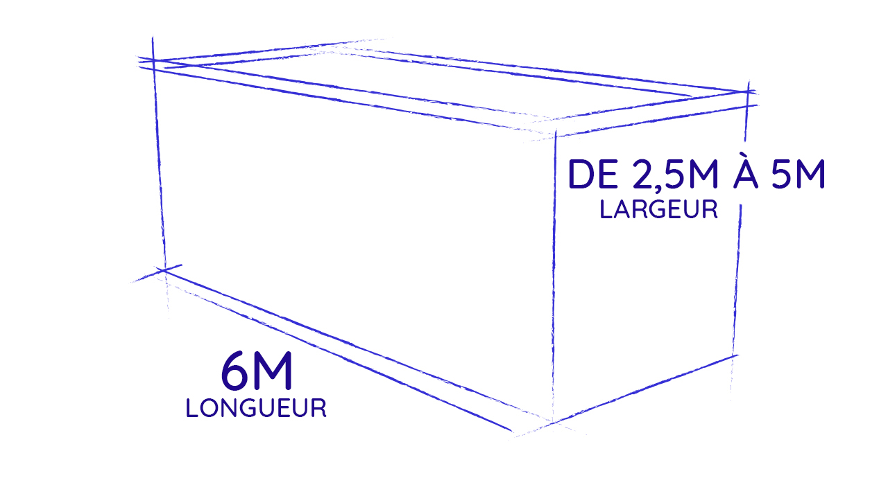 piscine container 6 mètres