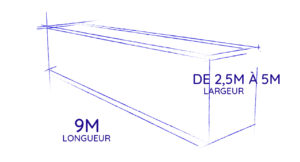 piscine container 9m